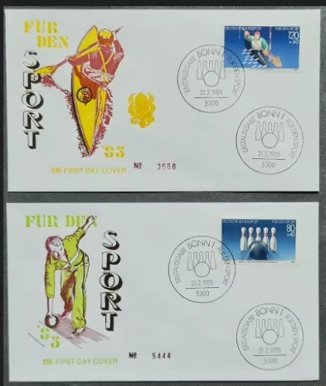Almanya 1985 Sporlar FDC, Bonn