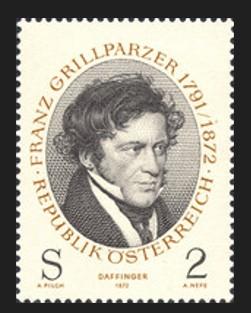 AVUSTURYA 1972 Franz Grillparzer’in Ölümünün 100. Yıldönümü