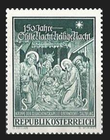 AVUSTURYA 1968 Noel Şarkısı ’’Sessiz Gece Kutsal Gece ’’nin 150. Yılı