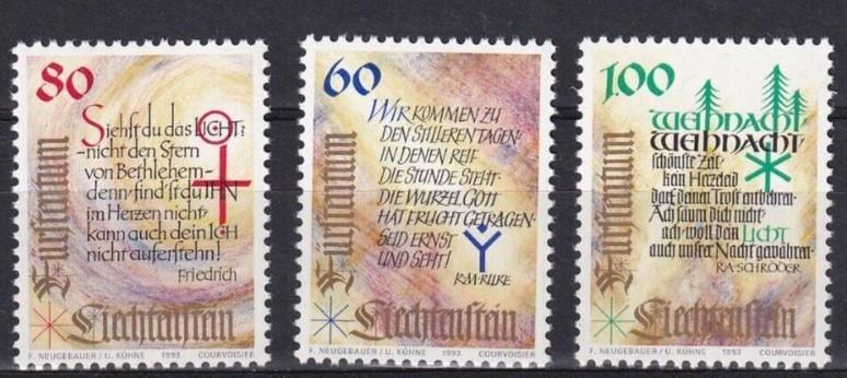 Liechtenstein 1993 Noel, Yeniyıl