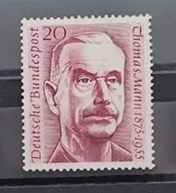 1956: Thomas Mann’ın Ölümünün 1. Yıldönümü Damgasız mnh Pul