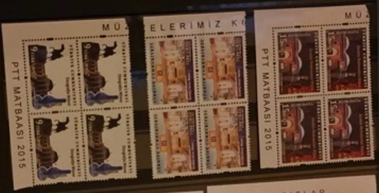 2015 MÜZELERİMİZ KONULU RESMİ POSTA PULLARI 4’LÜ MNH