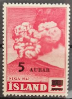 İZLANDA 1954 HEKTA YANARDAĞI