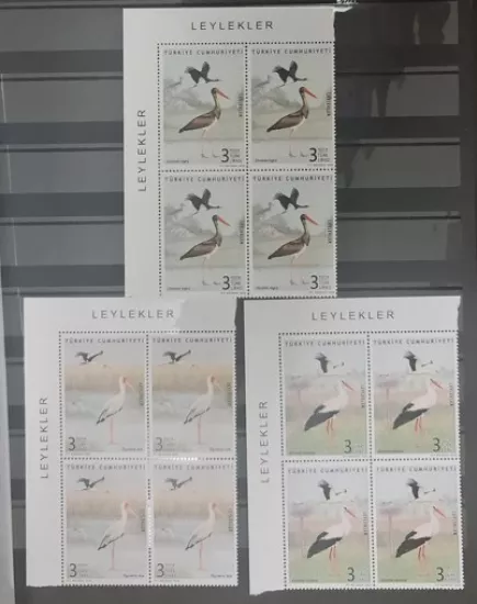 2020 LEYLEKLER 4’LÜ MNH KÖŞE BLOK