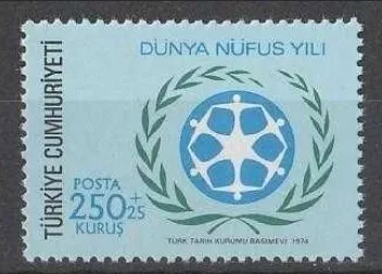 1974 DÜNYA NÜFUS YILI MNH