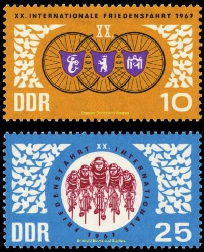 ALMANYA DDR 1967 Bisiklet - Barış Etkinliği Varşova-Berlin-Prag