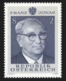 AVUSTURYA 1969 Cumhurbaşkanı Dr. h.c. Franz Jonas’ın Doğumunun 70. Yıldönümü