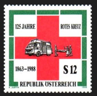 AVUSTURYA 1988 Kızıl Haç’ın 125. Yılı