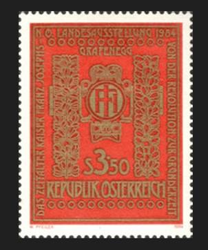 AVUSTURYA 1984 Sanat İl Sergisi - İmparator Francis Joseph Dönemi