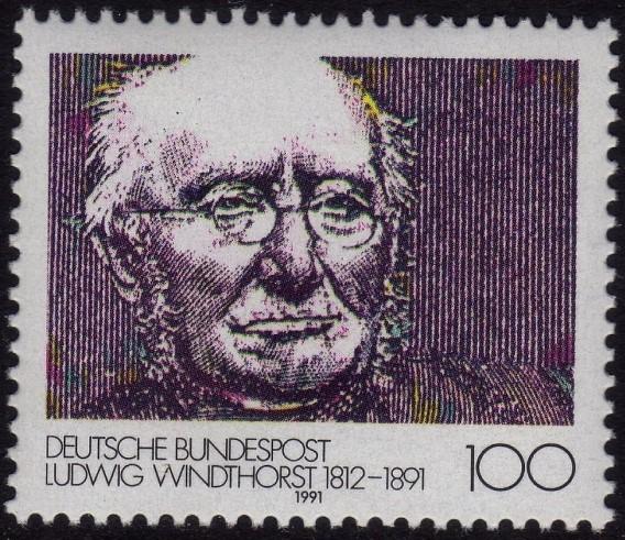 ALMANYA 1991 Siyasetçi Ludwig Windthorst’un Ölümünün 100. Yıldönümü