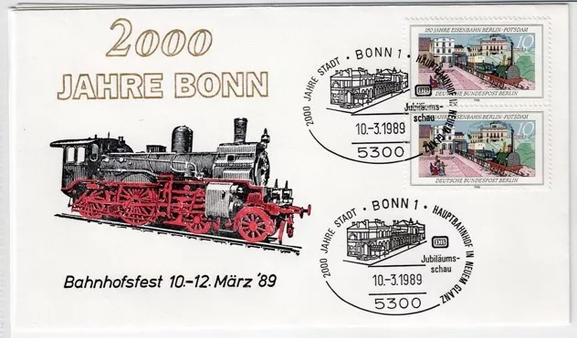 2000 Jahre Bonn – Demiryolu ve Şehir Kutlamaları Özel Kapak (1989)