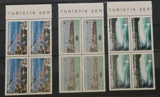2019 TURİSTİK SERİ SÜREKLİ POSTA PULLARI 4’LÜ MNH BLOK
