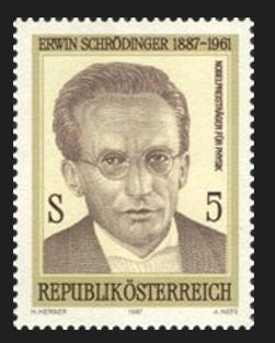 AVUSTURYA 1987 Erwin Schrödinger’in Doğumunun 100. Yıldönümü