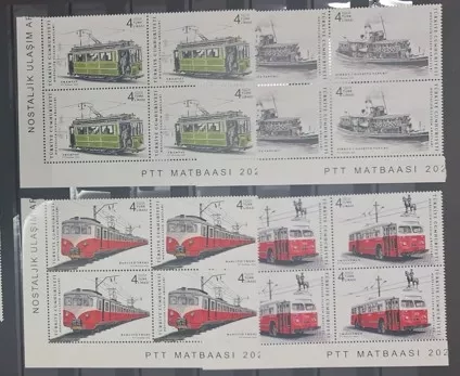 2022 NOSTALJİK ULAŞIM ARAÇLARI 4’LÜ BLOK MNH