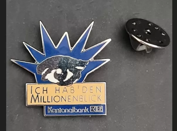 “Ich hab’ den Millionenblick’’ Milyonluk göze sahibim– Kantonalbank Rozet, Pin