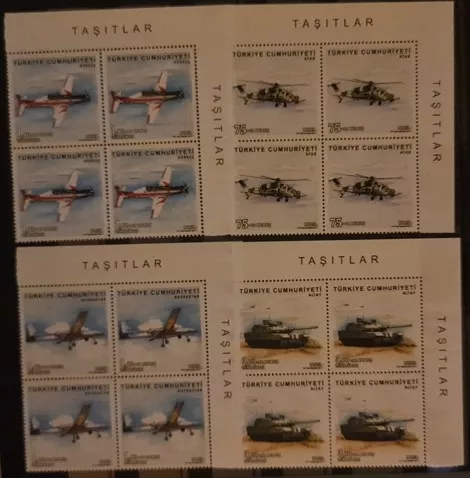 2017 TAŞITLAR MNH 4’LÜ KÖŞE MNH