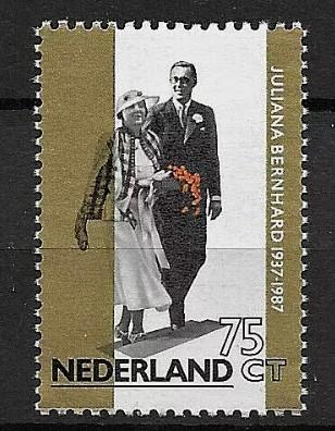 HOLLANDA 1987 Kraliçe Juliana ve Prens Bernhard’ın Altın Düğünü