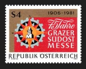 AVUSTURYA 1981 ’’Südost-Messe Graz’’ Ticaret Fuarının 75. Yıldönümü