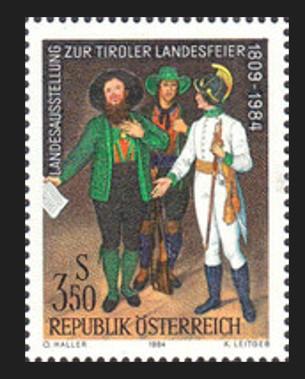 AVUSTURYA 1984 Sanat Tirol Yıldönümü İl Sergisi 1809 - 1984