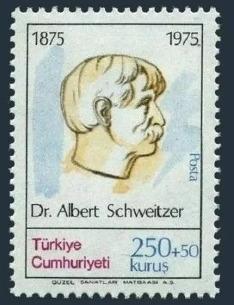 TÜRKİYE 1975 DR. ALBERT SCHWEİTZER’İN 100.YILI MNH