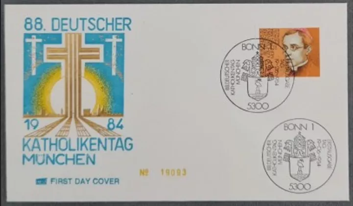Almanya 1984 KATOLİK KİLİSE GÜNÜ MÜNİH FDC, BONN