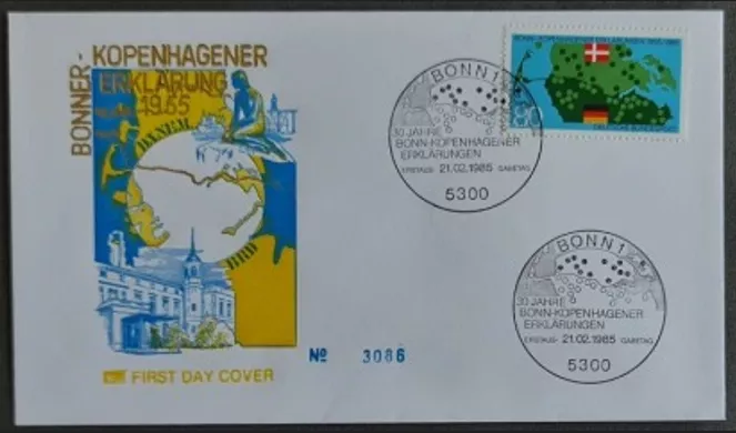 Almanya 1985 Kopenhag Deklarasyonu 30. Yıl FDC, Bonn