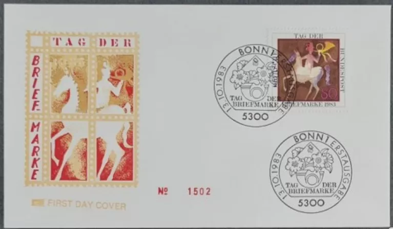 Almanya 1983 Pul Günü FDC, Bonn