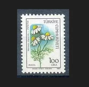 1985 KIR ÇİÇEKLERİ KONULU SÜREKLİ POSTA PULU