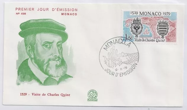 Monako 1979 İmparator V. Charles’ın Monako Ziyareti FDC