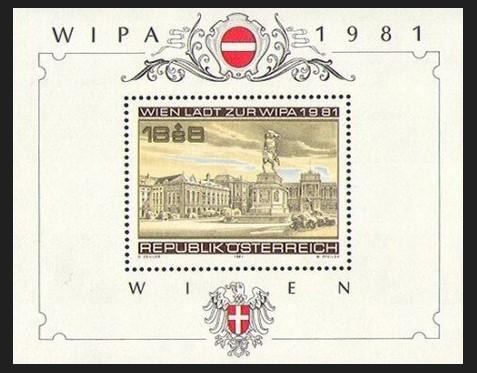 AVUSTURYA 1981 WIPA VİENNA BLOK