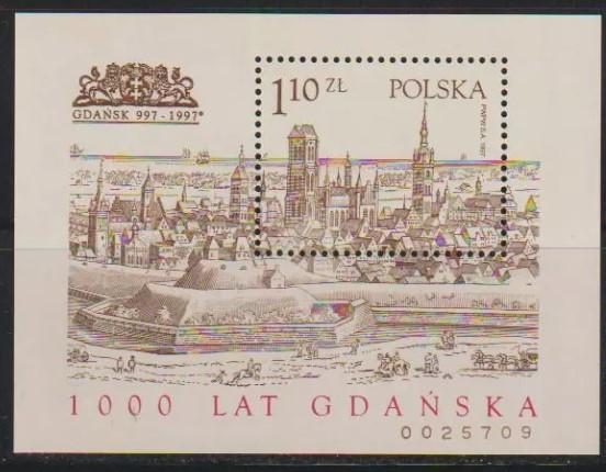 POLONYA 1997 Gdansk Kasabasının 1000. Yılı Blok