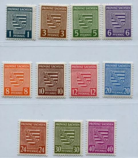 ALMANYA 1949 SOVYET İŞGAL BÖLGESİ SAXONY EYALETİ MNH