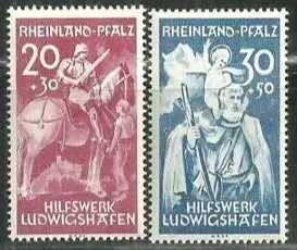 Almanya 1948 Fransa İşgal Bölgesi, Ludwigshafen Hayırseverlik Pulları