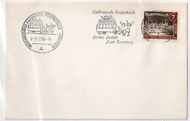Almanya 1950’ler – Fahrende Postschule Özel Zarf