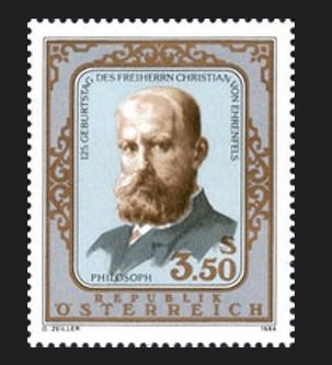 AVUSTURYA 1984 Christian Freiherr Von Ehrenfels’in 125. Ölüm Yıldönümü
