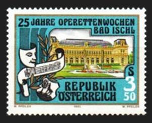 AVUSTURYA 1985 Bad Ischl Operet Festivali’nin 25. Yıldönümü