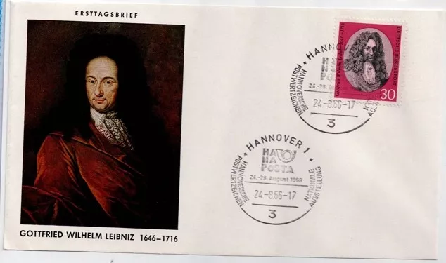 Almanya 1985 – Gottfried Wilhelm Leibniz FDC