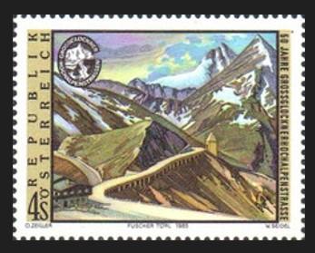 AVUSTURYA 1985 Grossglockner Hochalpenstrasse’nin 50. Yıldönümü