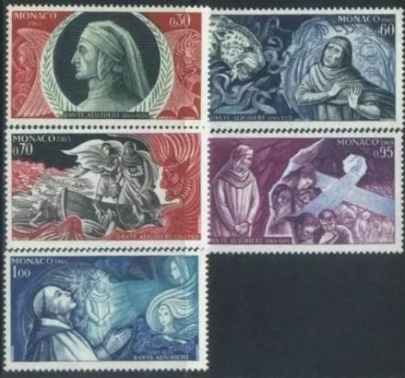 MONAKO 1966  Dante’nin Doğumunun 700. Yıldönümü