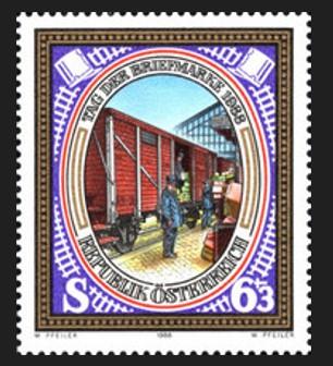 AVUSTURYA 1988 POSTA VE PUL GÜNÜ