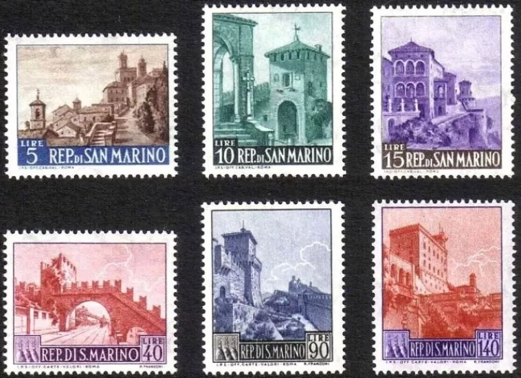 SAN MARİNO 1966 Şehir Manzaraları