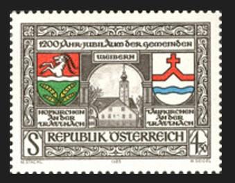AVUSTURYA 1985 Weibern-Hofkirchen ve Taufkirchen Kasabalarının 1200. Yıldönümleri