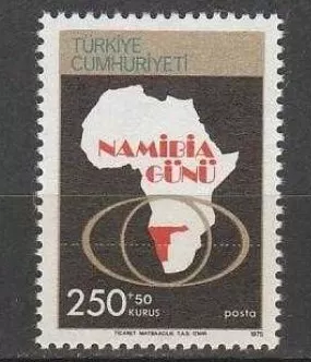 TÜRKİYE 1975 NAMİBİA GÜNÜ MNH