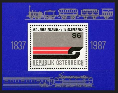 AVUSTURYA 1987 Avusturya Demiryolunun 150. Yılı