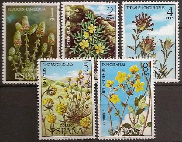 İSPANYA 1975 FLORA, ÇİÇEKLER