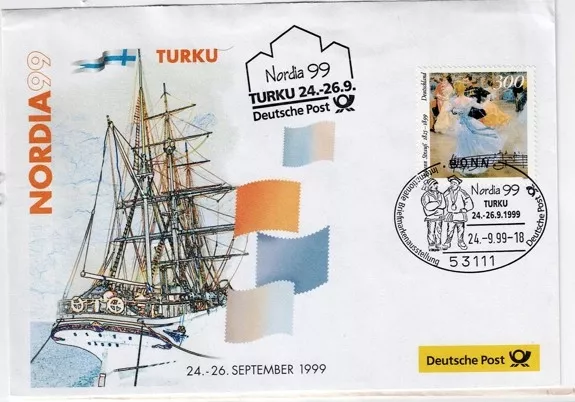 Nordia 99 – Turku 1999 Filateli Sergisi Anma Zarfı