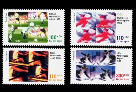ALMANYA 1998 Charity Stamps - Spor