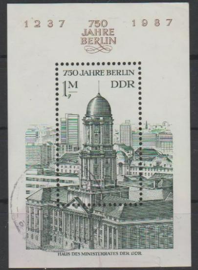 ALMANYA DDR 1986 Berlin’in 750. Yıldönümü
