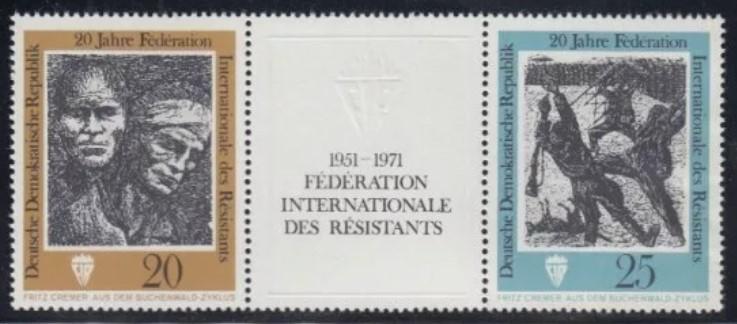 ALMANYA DDR 1971 Uluslararası Özgürlük Savaşçıları Derneği’nin 20. Yıldönümü