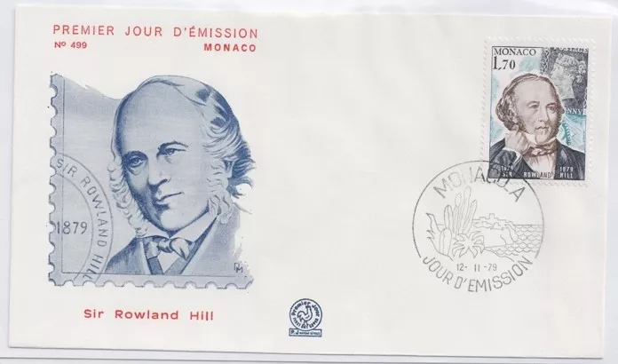 Monako 1979 Rowland Hill FDC